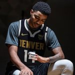 Gary Harris of the Denver Nuggets with Masimo MightySat